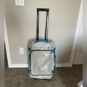 Patagonia Black Hole 40L wheeled luggage.